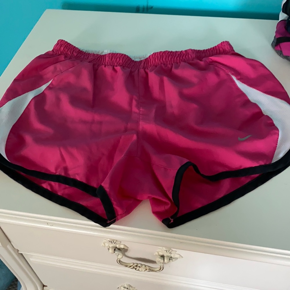 pink nike running shorts
